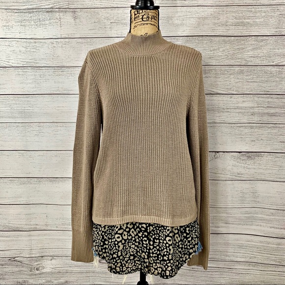 Apt. 9 Sweaters - APT. 9 | Women’s Chunky Layered Sweater Shirt SZ L